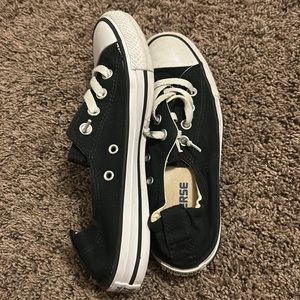 converse slip ons black no flaws